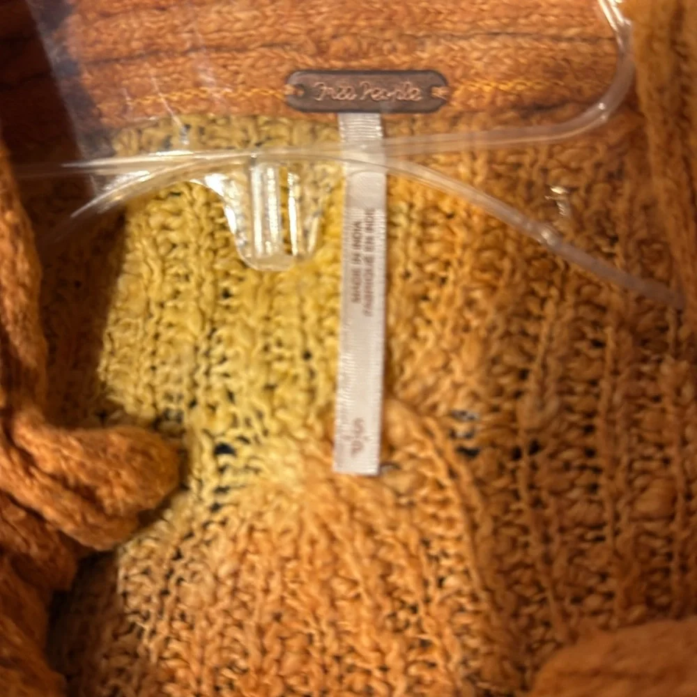 Free People Orange and Purple Women's Cardigan - Picture 4 of 4
